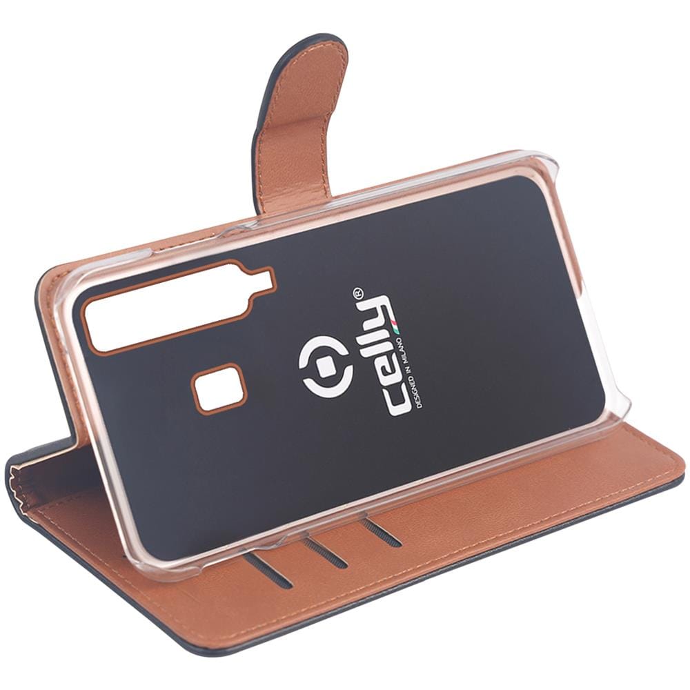 Custodia Wally in Similpelle per Galaxy A9 2018 - Colore Nero - Foto 2