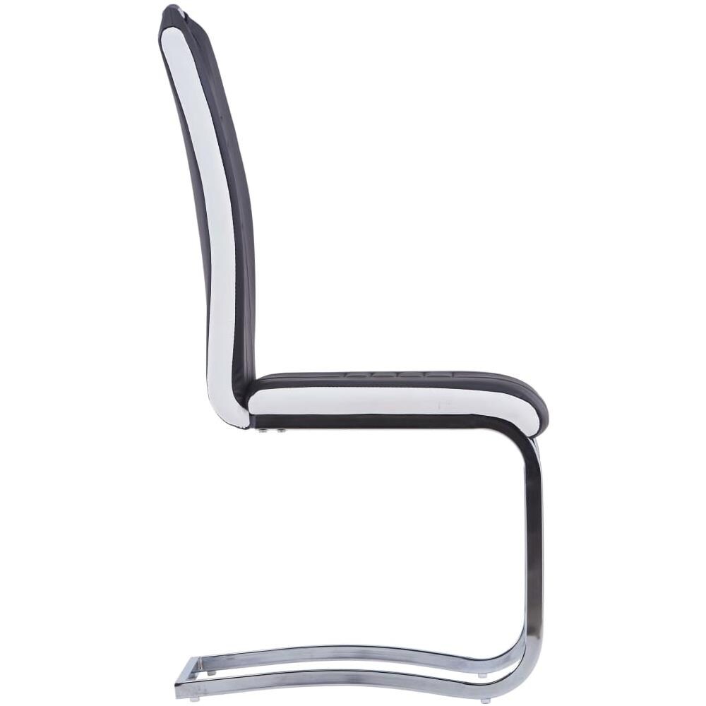 Set Sala Da Pranzo 5 Pz In Similpelle Nero - Foto 8