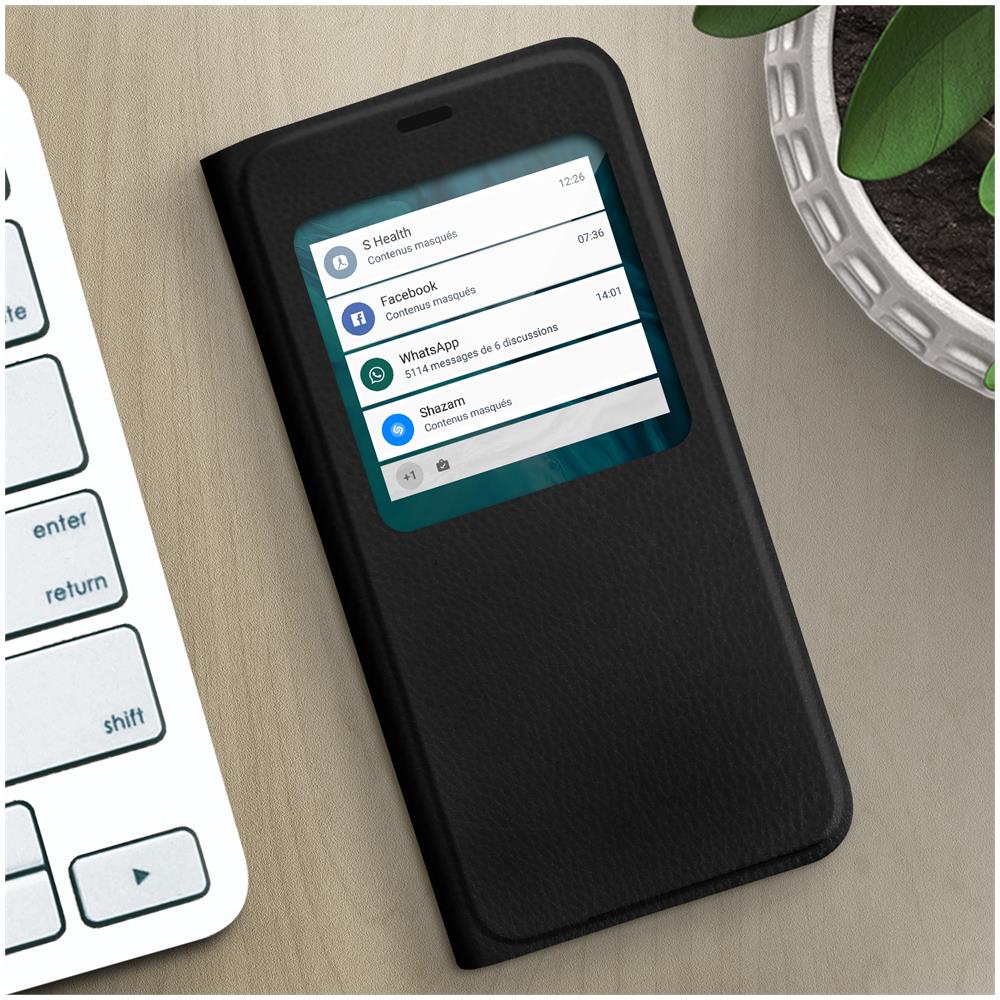 Custodia Honor 9x Lite Sportellino Finestra Funzione Supporto Nero - Foto 2