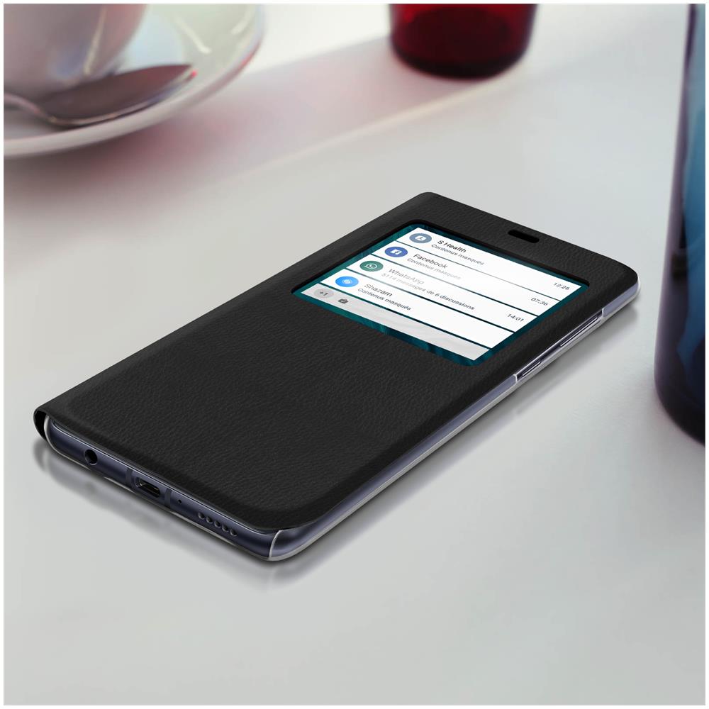 Custodia Honor 9x Lite Sportellino Finestra Funzione Supporto Nero - Foto 5