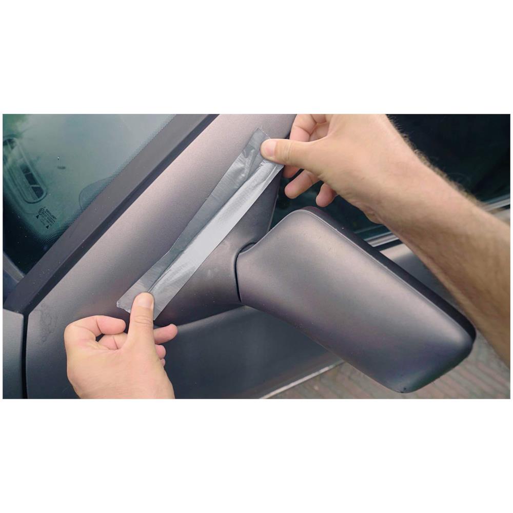 Anatra Argento Originali Anatra Tape 50mm X 5m. Lelevato Originale Strengh Elettricista Impermeabile E Condotto Nastro Adesivo Riparazione Panno - Foto 2