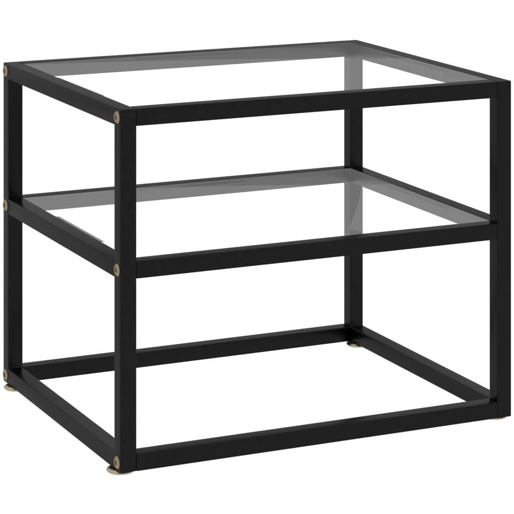 Tavolo Consolle Trasparente 50x40x40 Cm In Vetro Temperato - Foto 1