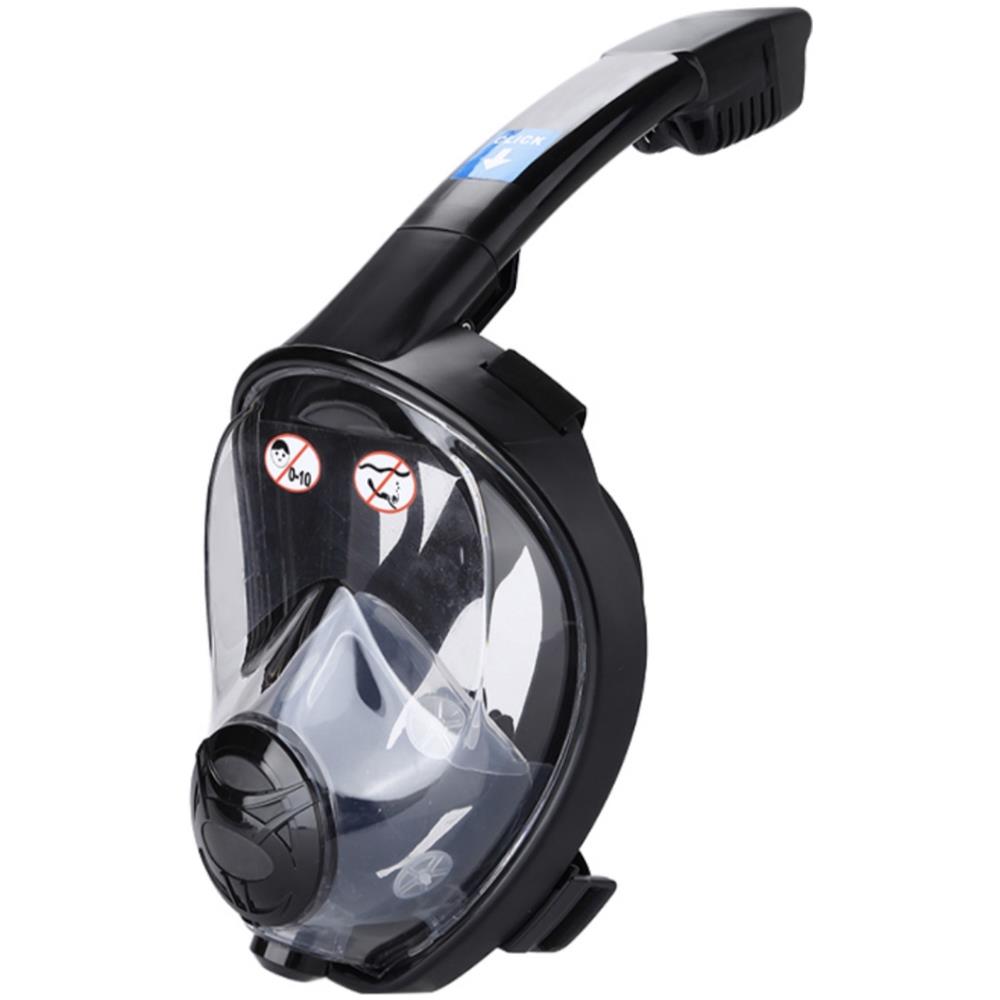 Maschera Da Snorkeling Professionale Integrale Am-610, Taglia L / Xl, Sistema Di Presa Della Fotocamera Gopro Hero, Nera - Foto 1