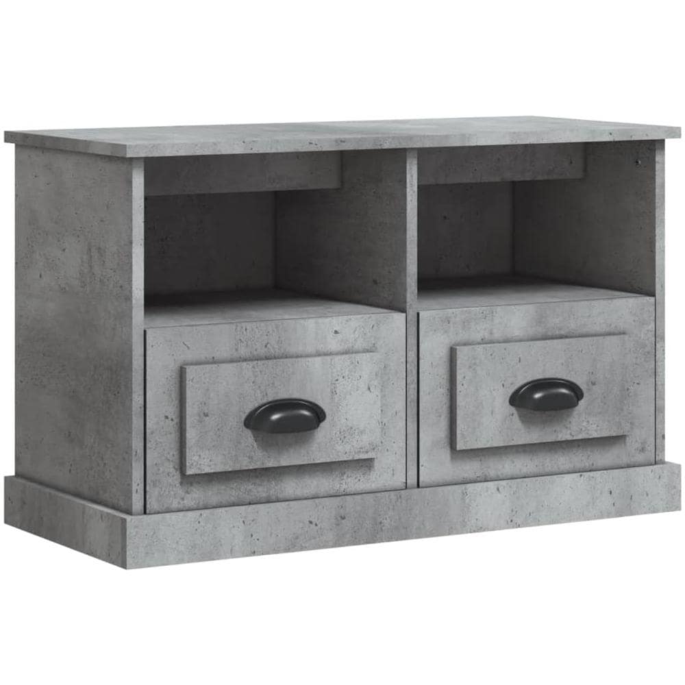 Mobile Porta Tv Grigio Cemento 80x35x50 Cm In Legno Multistrato - Foto 2