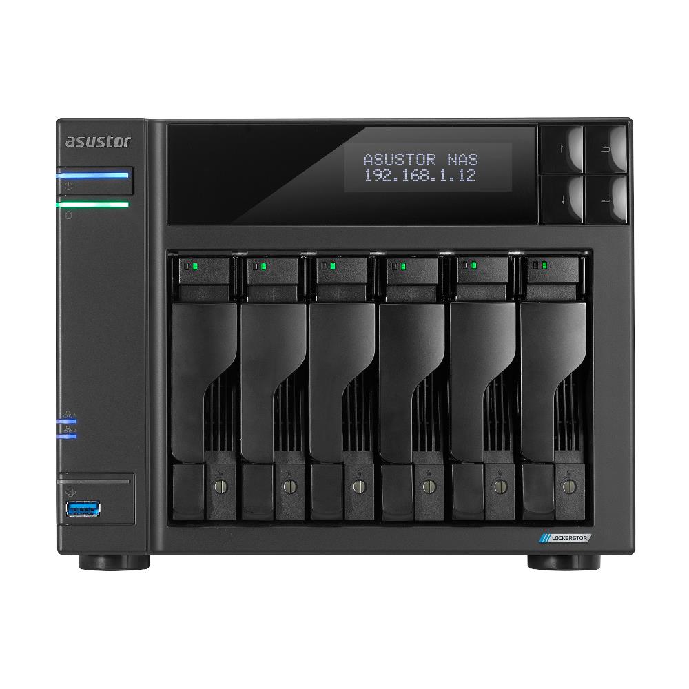 tor Lockerstor 6 Nas Chassis Desktop Celeron N5105 2ghz Ram 8gb-6 Bay Hdd /ssd 2.5"" / 3.5"" /m. 2 Lan 100/1000/2500 Mbps Black - Foto 2