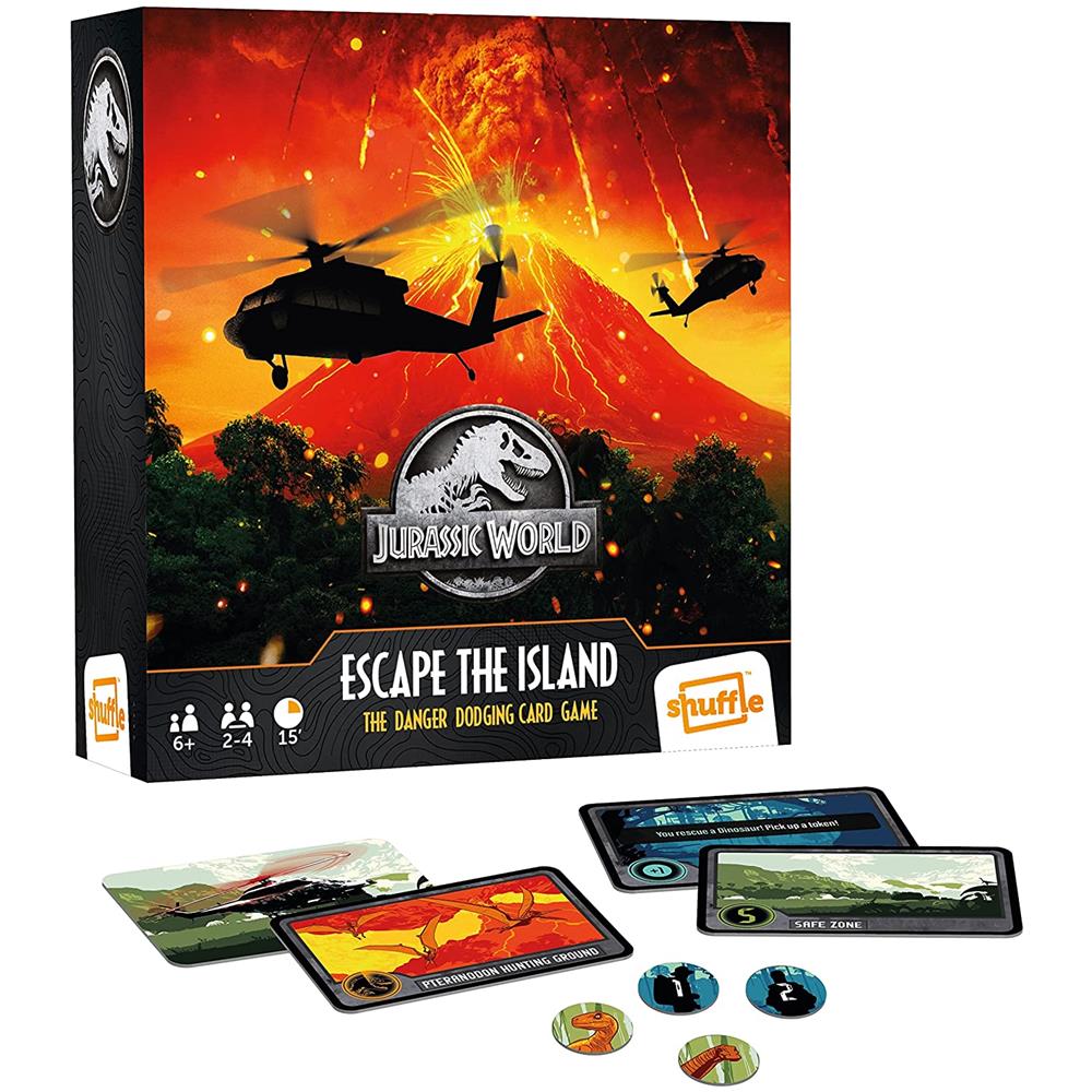 Shuffle - Jurassic World - Fuga Dall'isola - Gioco Di Carte - Foto 2