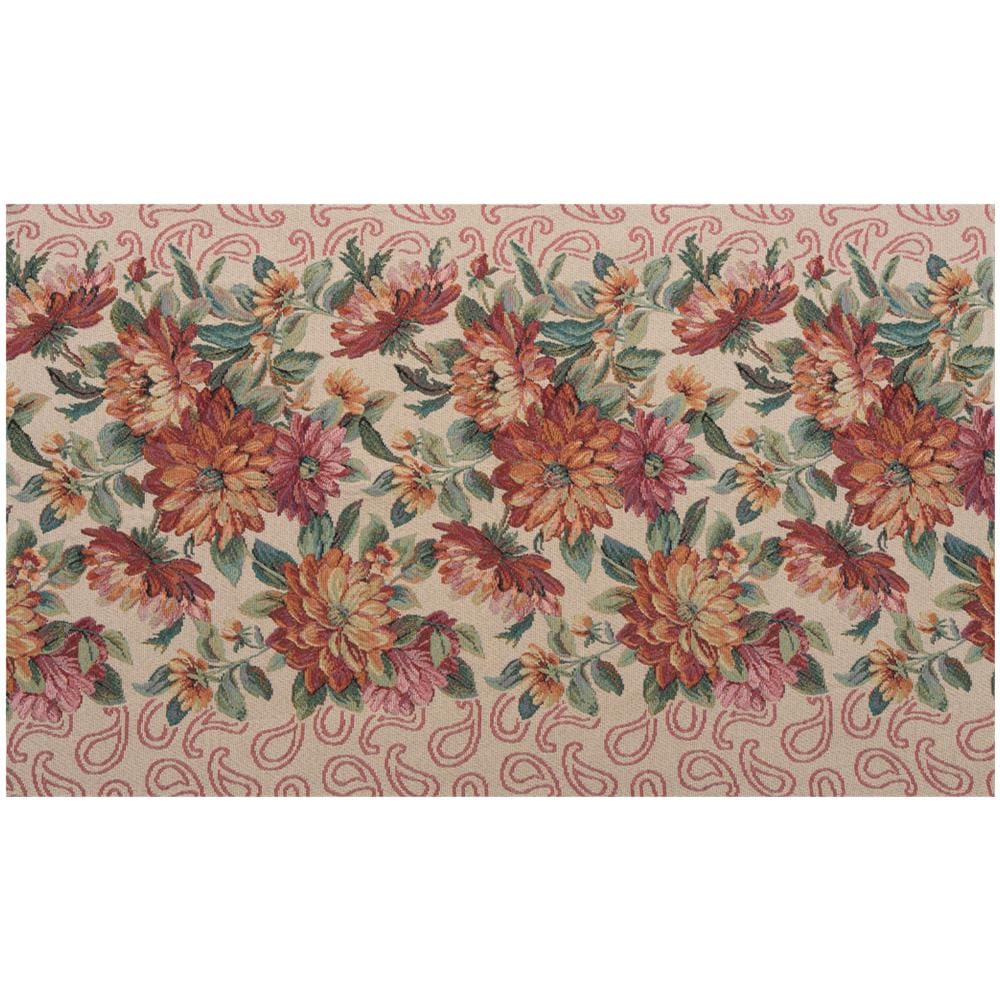 Tappeto Passatoia In Tessuto Jacquard Linea Emozioni Disegno Dalia Terra 57x140 Terra - Foto 1