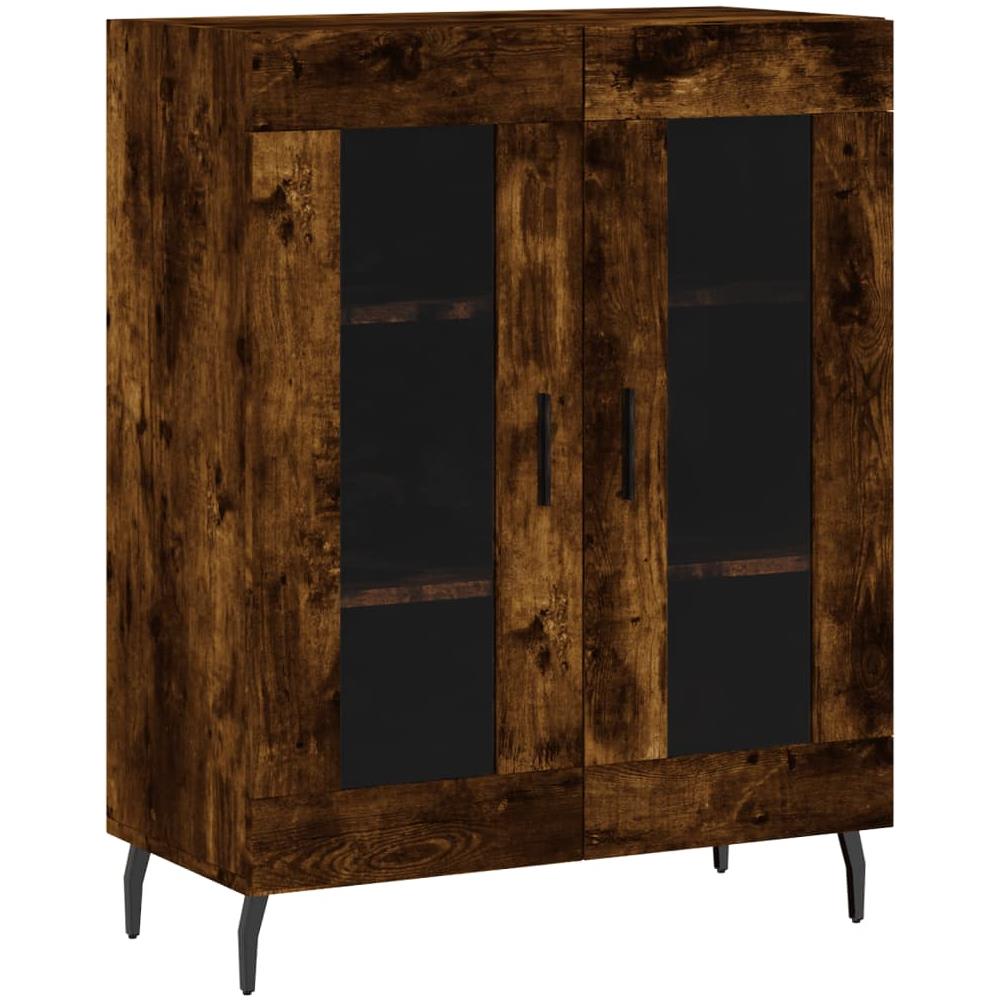 Credenza Rovere Fumo 69,5x34x90 Cm In Legno Multistrato - Foto 2