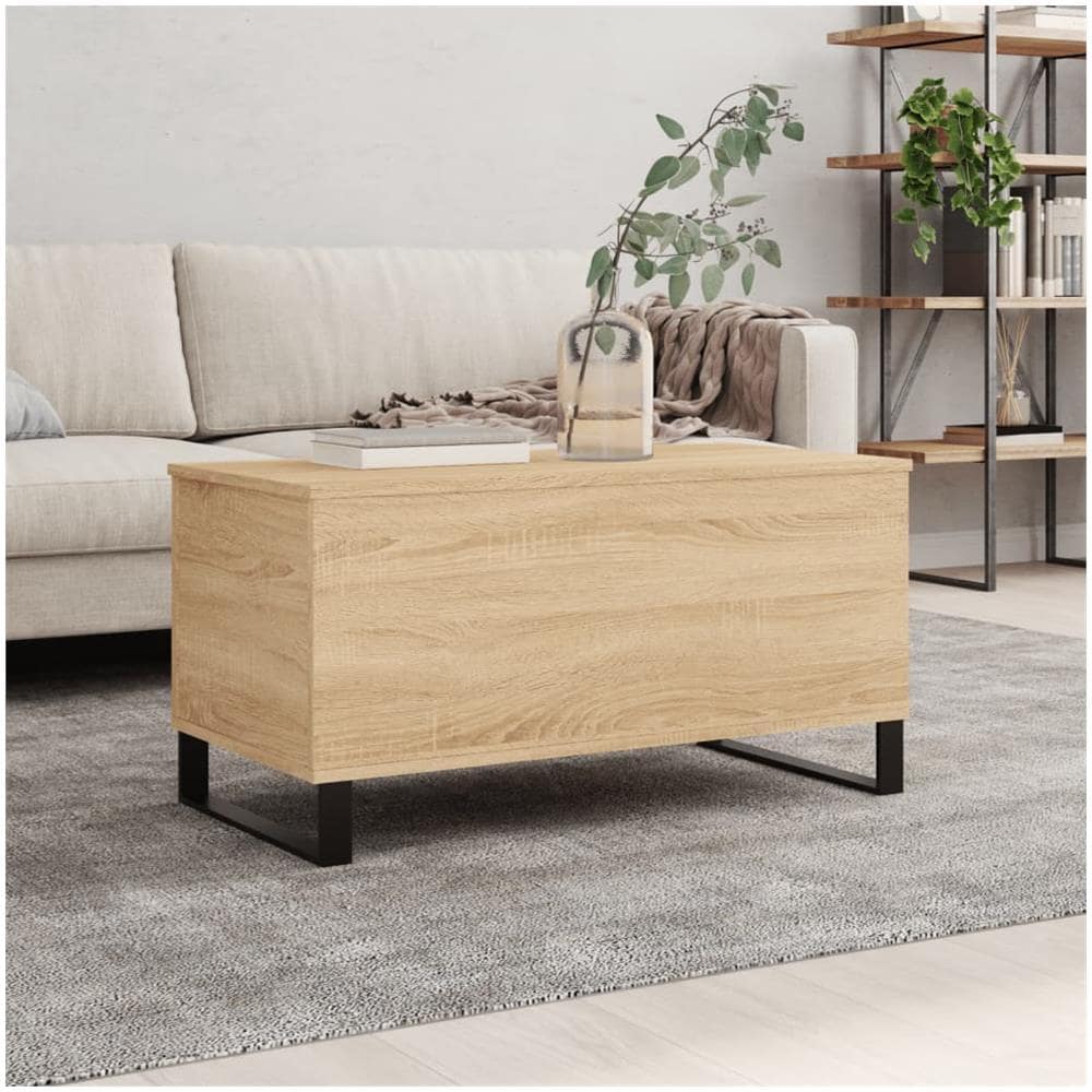 Tavolino Salotto Rovere Sonoma 90x44,5x45 Cm Legno Multistrato - Foto 1