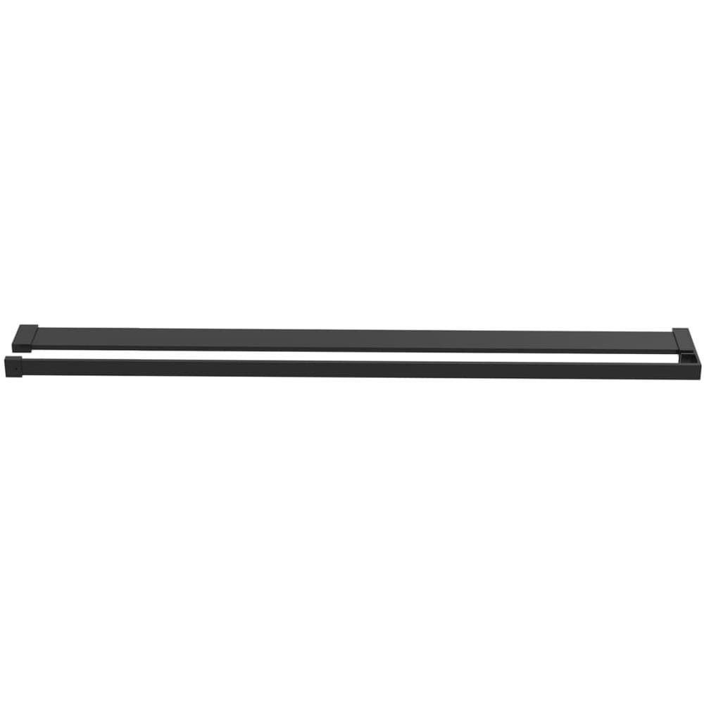 Mensola Doccia A Parete Per Doccia Walk-in Nera 115cm Alluminio - Foto 3