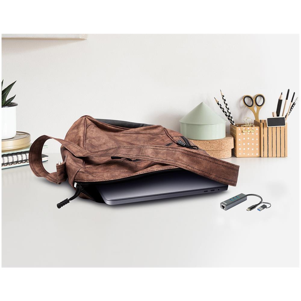 DUB-2332 replicatore di porte e docking station per laptop Cablato USB tipo-C Grigio - Foto 2