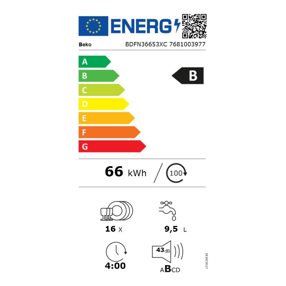 Lavastoviglie BPRO 500 BDFN36653XC Capacità 16 Coperti Classe B Colore Accaio Inox - Foto 2