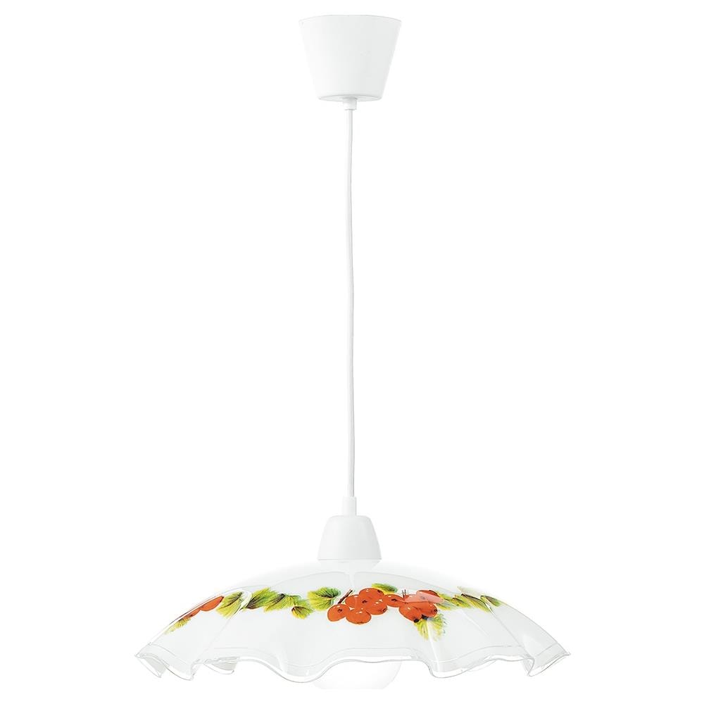 Lampadario moderno da interno cm 42 bianco con frutti - Foto 2