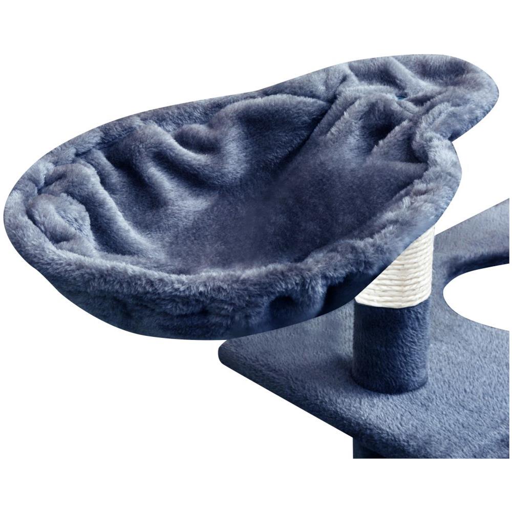 Albero Per Gatti Con Tiragraffi Sisal 150 Cm Blu Scuro - Foto 5