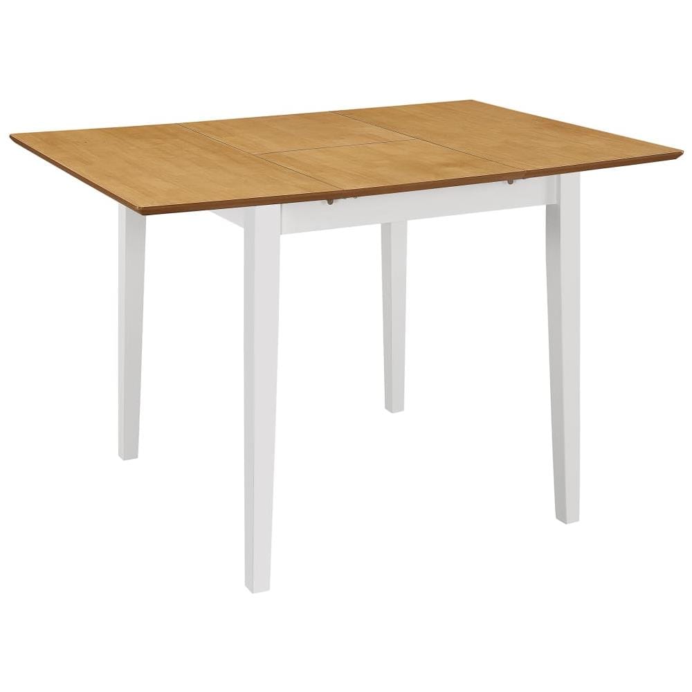 Tavolo Da Pranzo Estensibile Bianco (80-120) x80x74 Cm In Mdf - Foto 1