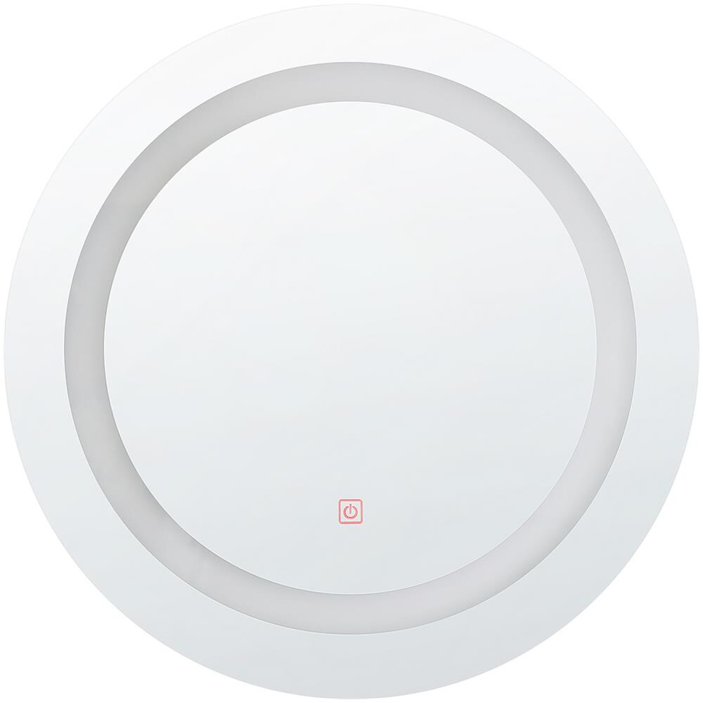 Specchio A Led Rotondo Ø 58 Cm Argento Selune - Foto 1