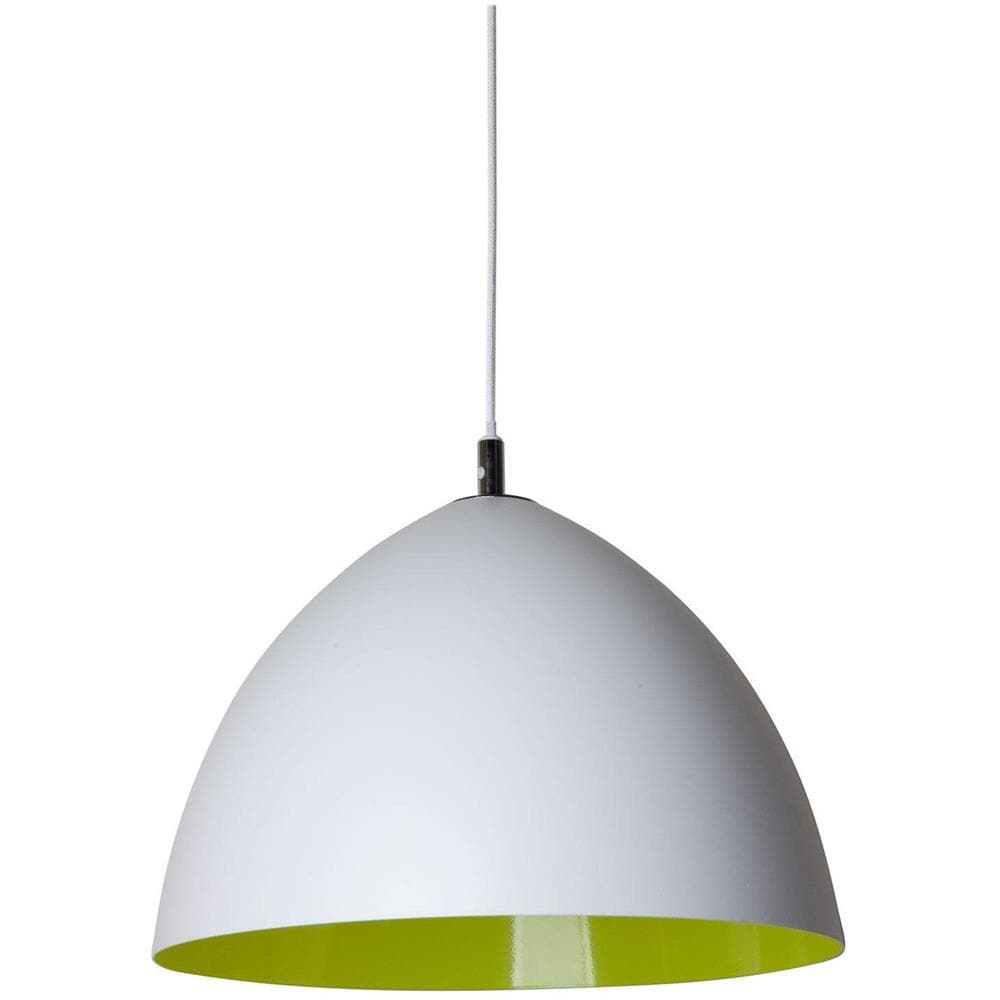 Sospensione Led 1 Luce Cupola Soffitto Bianco, Lime - Foto 1