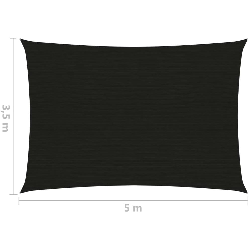 Vela Parasole 160 G / m Nera 3,5x5 M In Hdpe - Foto 6