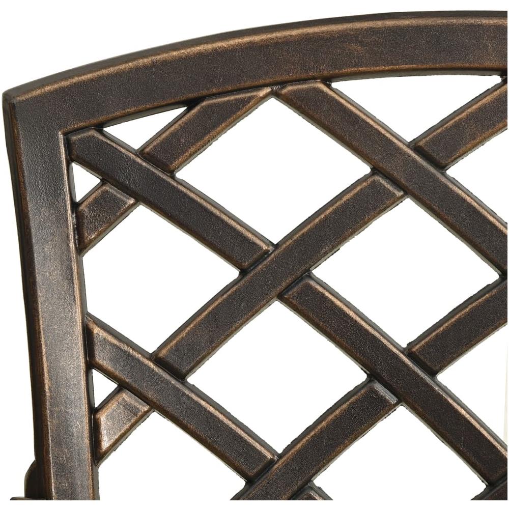 Set Da Bistrot 3 Pz In Alluminio Pressofuso Bronzo - Foto 7