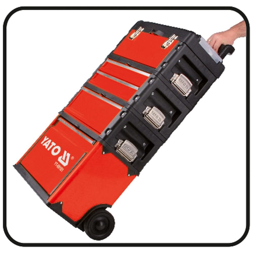 Trolley Porta Attrezzi Con 3 Cassetti 52x32x72 Cm - Foto 2