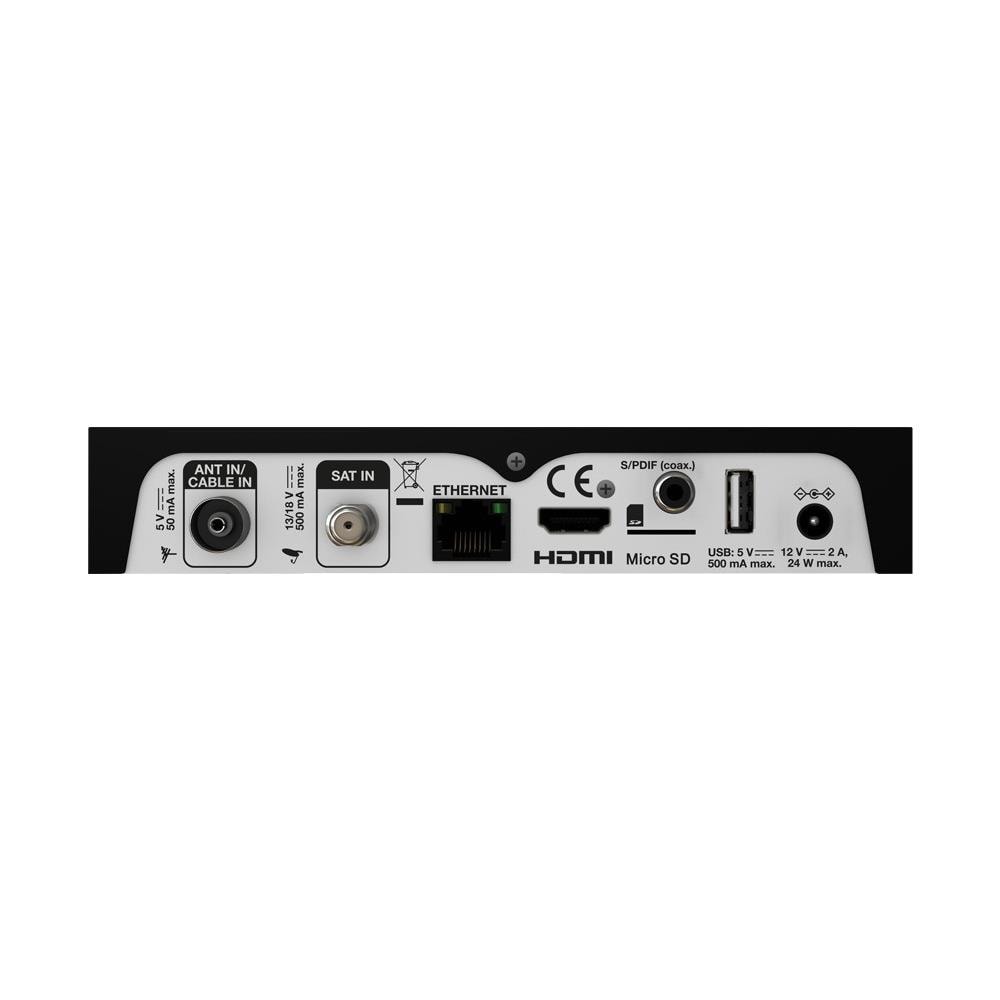 SRT 2402 set-top box TV Cavo, Ethernet (RJ-45), IPTV, Satellite Full HD Nero - Foto 3