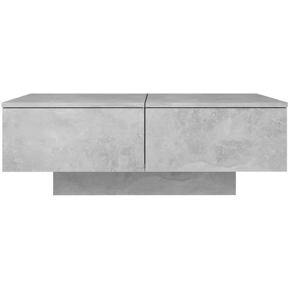 Tavolino da Salotto Grigio Cemento 90x60x31cm Legno Multistrato - Foto 6