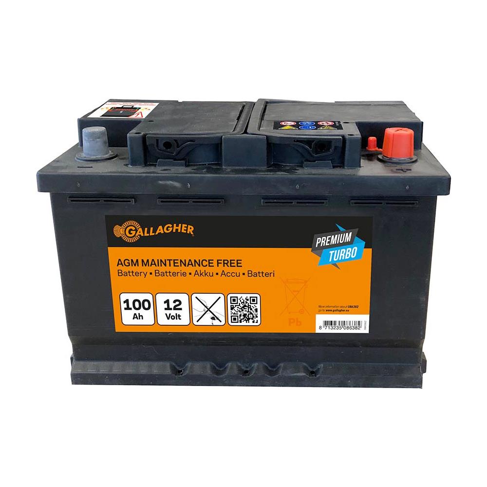 Batteria Gallagher Premium Turbo Agm 12v / 100ah per Elettrificatori E Rencinti Elettrici - Foto 1