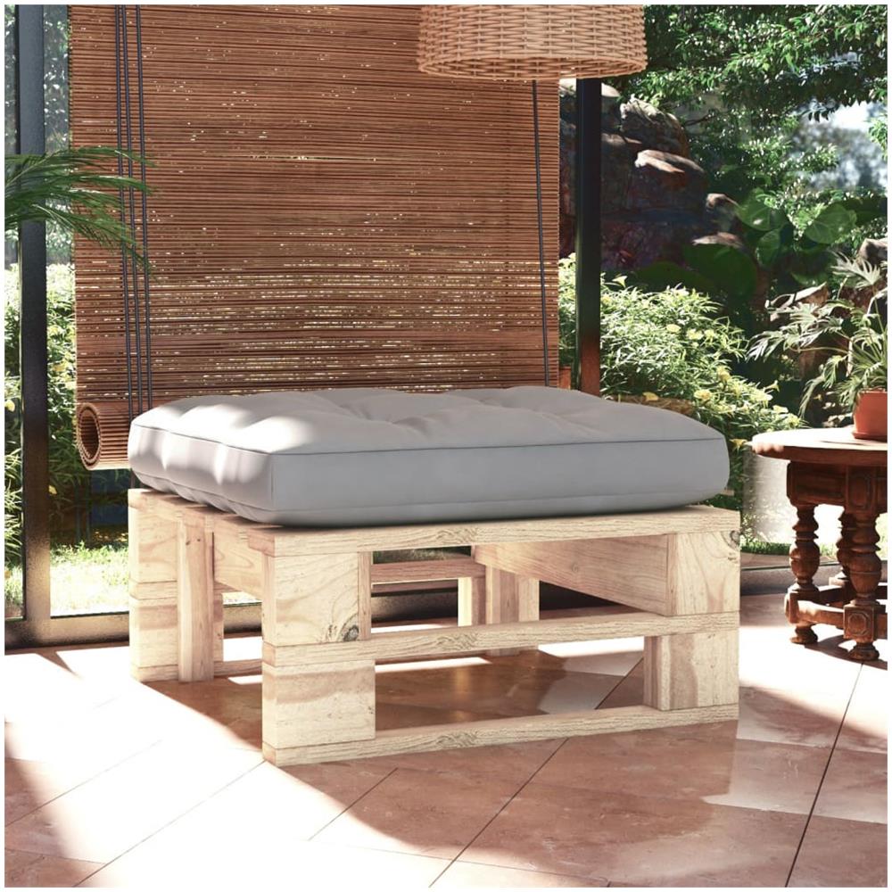 Ottomana Da Giardino Su Pallet In Legno Di Pino Impregnato - Foto 1
