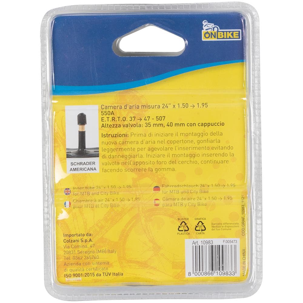 Camera D'aria Mountain Bike City Bike 24'' X 1,50 - 1,95 Americana - Foto 2