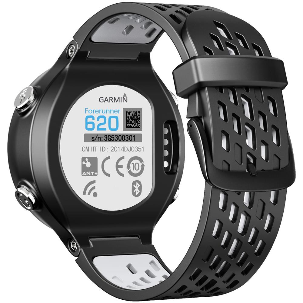 Cinturino Garmin Forerunner 620/630/220/230/235 / 735xt Nero / Grigio - Foto 2
