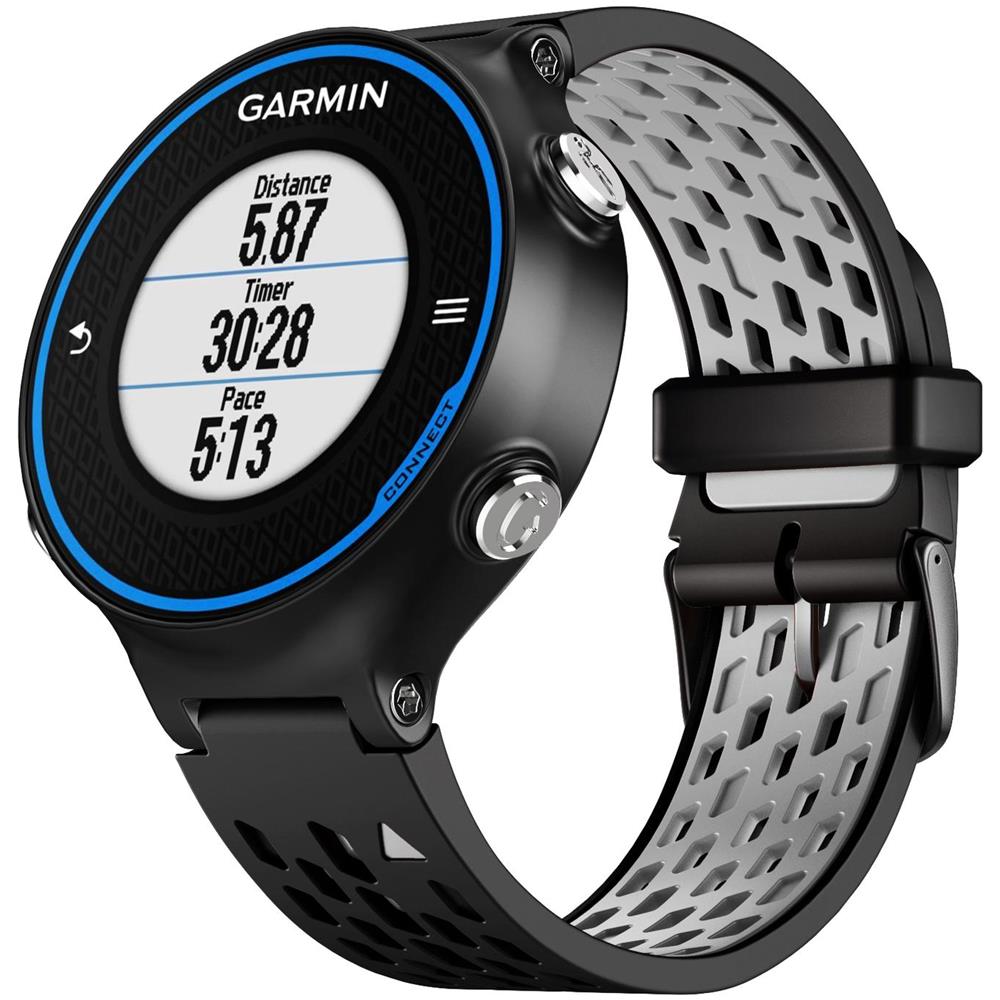 Cinturino Garmin Forerunner 620/630/220/230/235 / 735xt Nero / Grigio - Foto 1