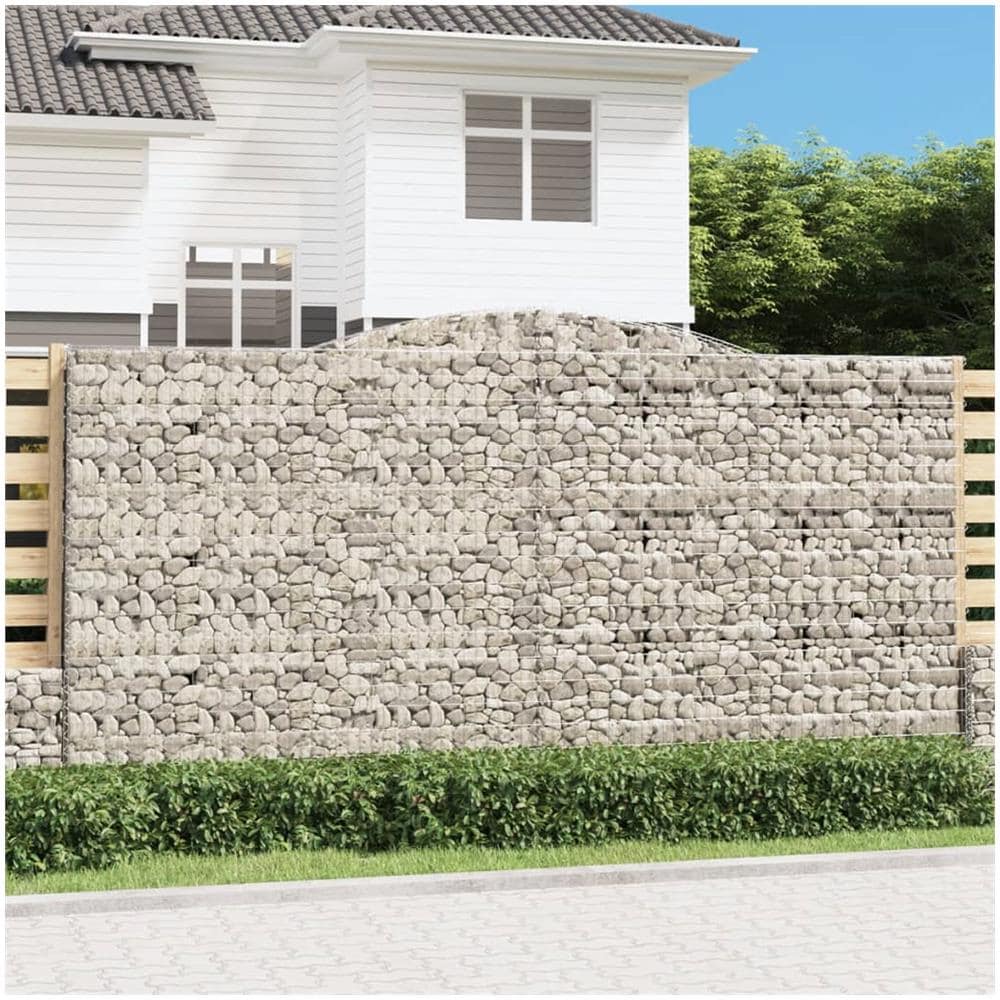 Cesto Gabbione Ad Arco 400x30x200/220 Cm Ferro Zincato - Foto 1