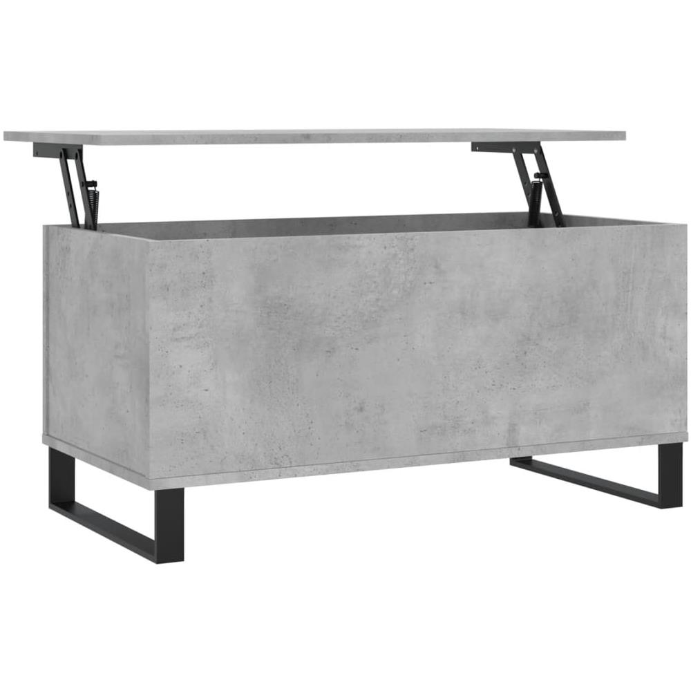 Tavolino Salotto Grigio Cemento 90x44,5x45 Cm Legno Multistrato - Foto 2