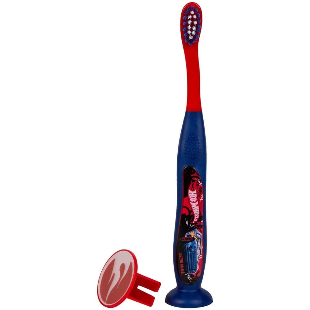 Spazzolino Ergonomico Per Bambini - Hot Wheels, Blu - Foto 1
