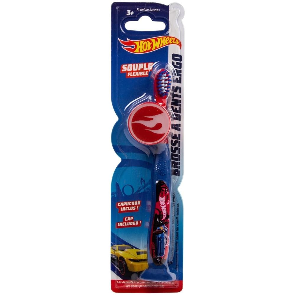 Spazzolino Ergonomico Per Bambini - Hot Wheels, Blu - Foto 2