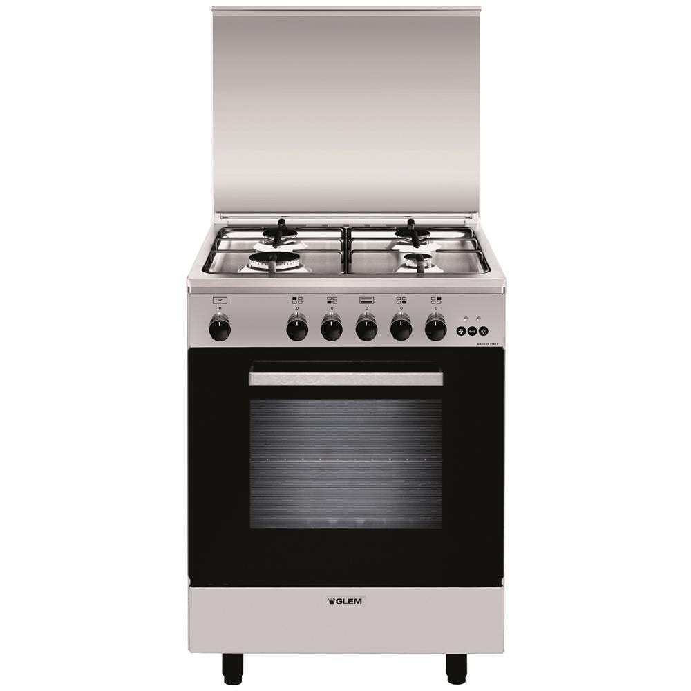 Cucina a Gas A654VI 4 Fuochi Gas Forno Gas Classe A Dimensioni 60x50 Colore Inox Serie Alpha - Foto 1