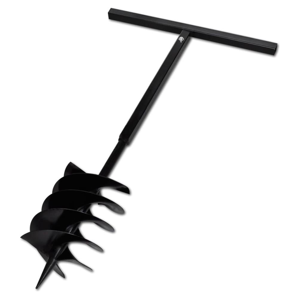 Trapano Terra Maniglia Auger 200 Millimetri Tre Spirali Acciaio Nero - Foto 1