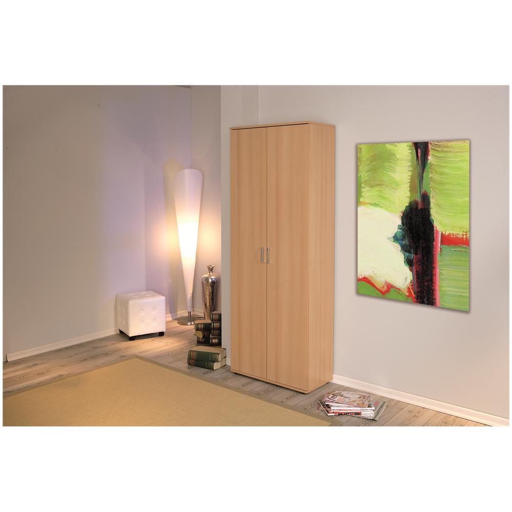 Armadio Due Ante + Ripiani / Faggio Laminato Finitura Pesco - Foto 2