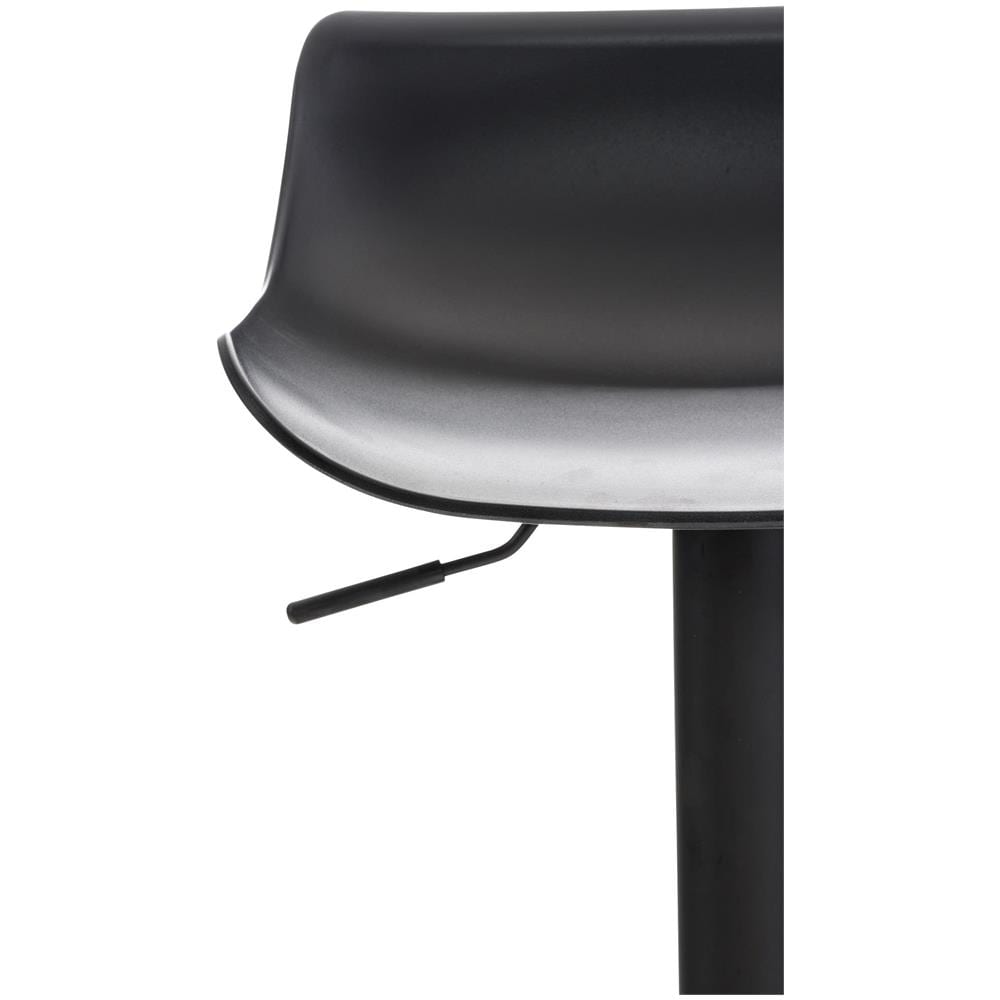 Sgabello Alto Bar Aveiro In Polipropilene I Sgabello Cucina Girevole A 360° Dal Design Moderno I Sedia Penisola Regolabile 57-78 CM Nero - Foto 5