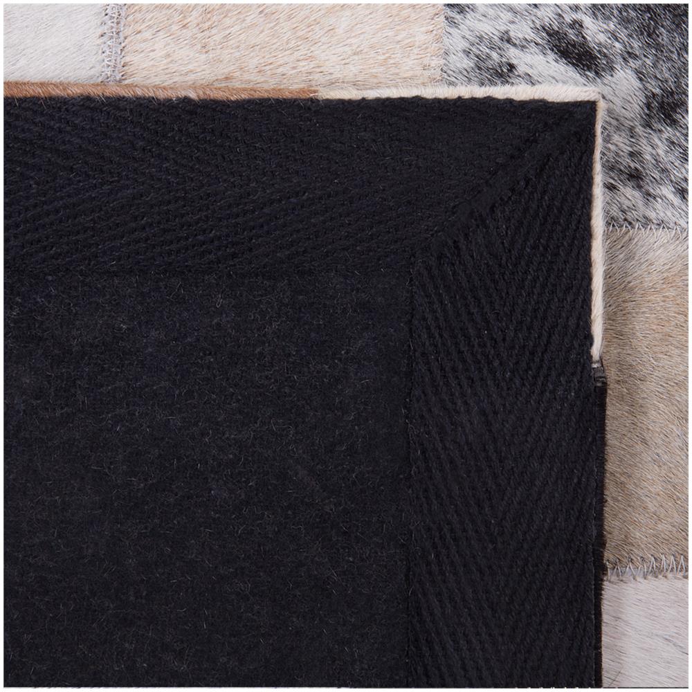 Beliani Tappeto rettangolare in pelle marrone-beige 160x230cm Rize 