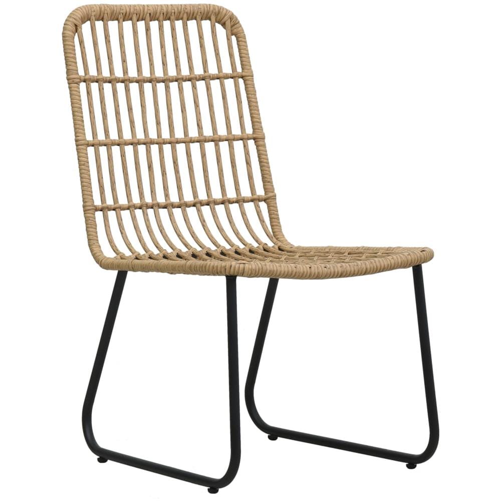 Sedie Da Giardino 2 Pz In Polyrattan Rovere - Foto 2