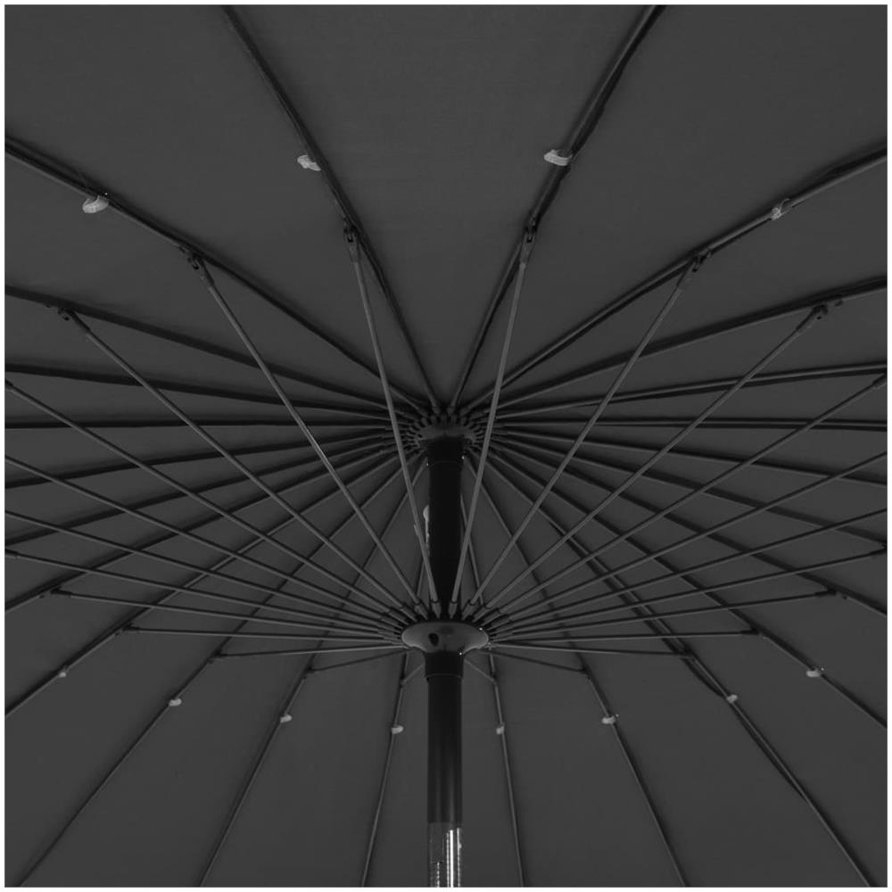 Ombrellone Da Esterni Con Palo In Alluminio 270 Cm Antracite - Foto 2
