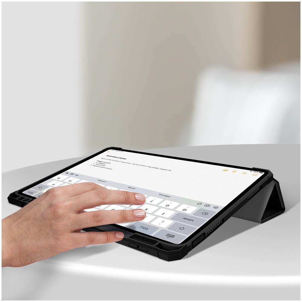 Custodia Huawei Matepad 11 Copertina Supporto Video Nera / Retro Trasparente - Foto 5