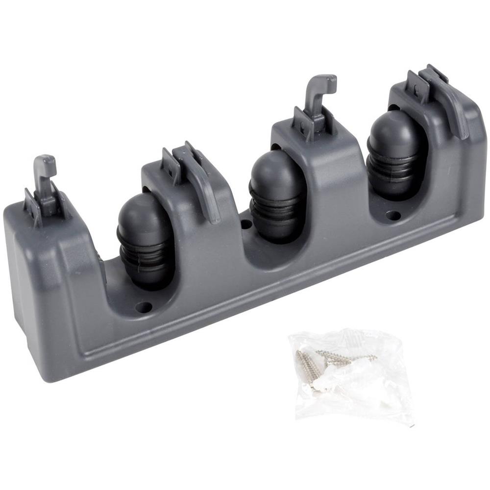 Porta Scopa E Utensili Per La Pulizia, 4 Ganci, Antracite - Foto 1