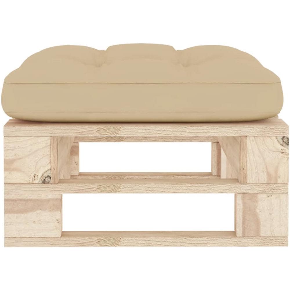 Ottomana Da Giardino Su Pallet In Legno Di Pino Impregnato - Foto 3