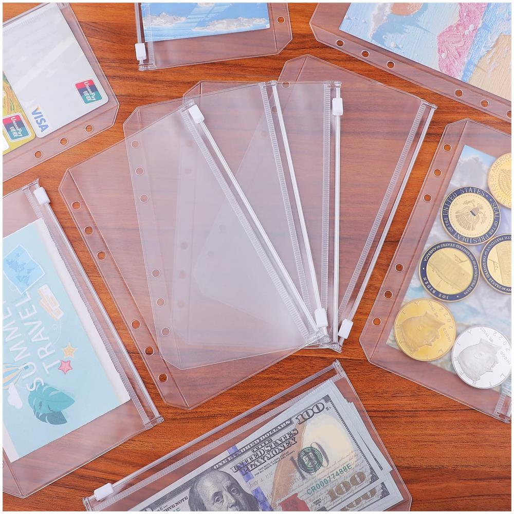 Buste In Plastica Per Raccoglitori A6 A 6 Anelli Confezione Da 12 Trasparente - Foto 6