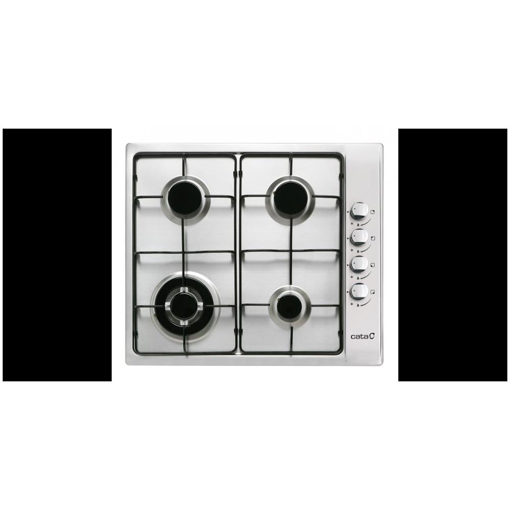 Piano Cottura 08066011 a Gas 4 Zone Cottura da 60 cm Colore Nero Acciaio Inossidabile - Foto 2