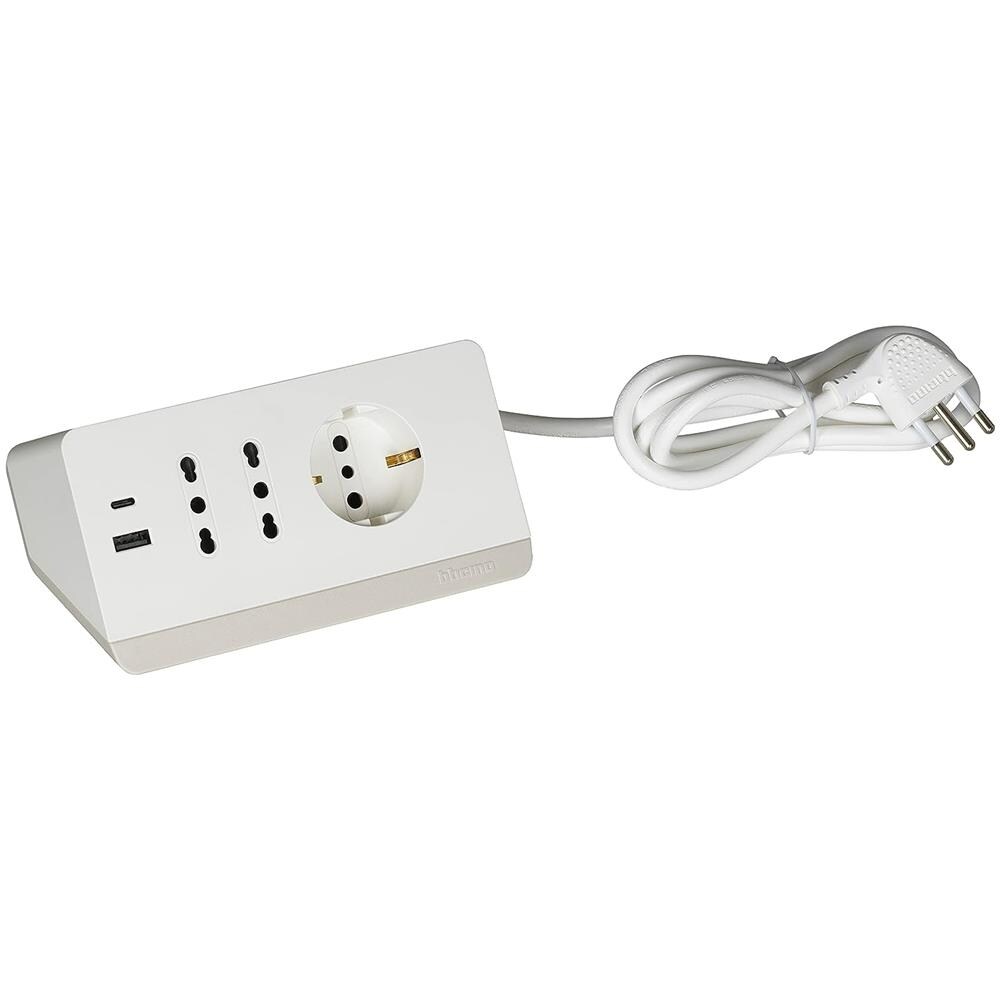 S3711DBU prolunghe e multiple 2 m 3 presa (e) AC Interno Bianco - Foto 2