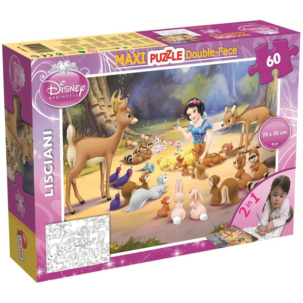 Puzzle Double-Face Supermaxi Biancaneve 60 pz 70 x 50 cm 46577 - Foto 1