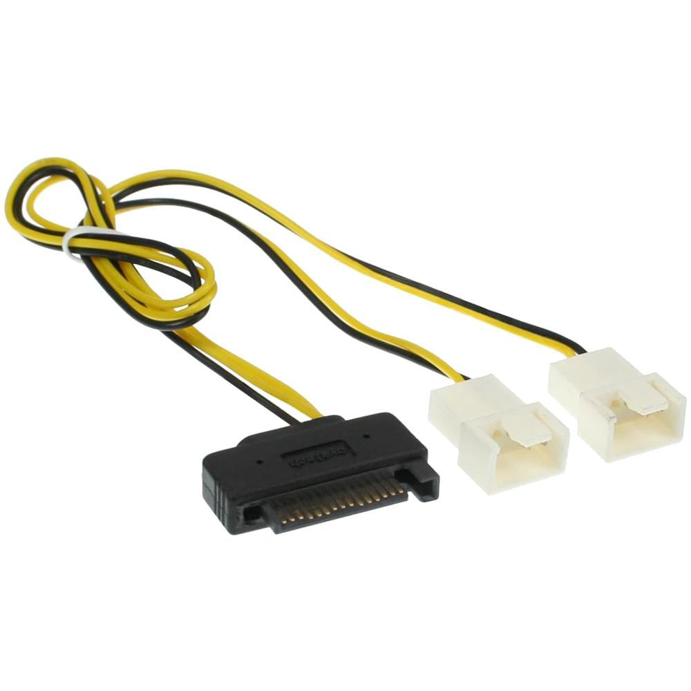Cavo Adattatore Alimentazione Ventole Sata Nero M 0.3 m 29683F - Foto 1